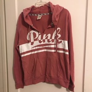 Victoria Secret Pink Hooded L Sweatshirt